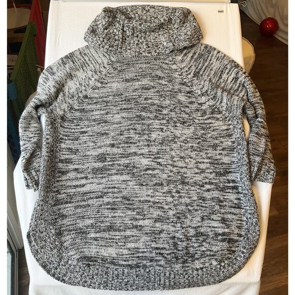 Jason Maxwell Women Sweatshirt Size 2X Gray Cable Knit Long Sleeve Turtleneck - Picture 8 of 8